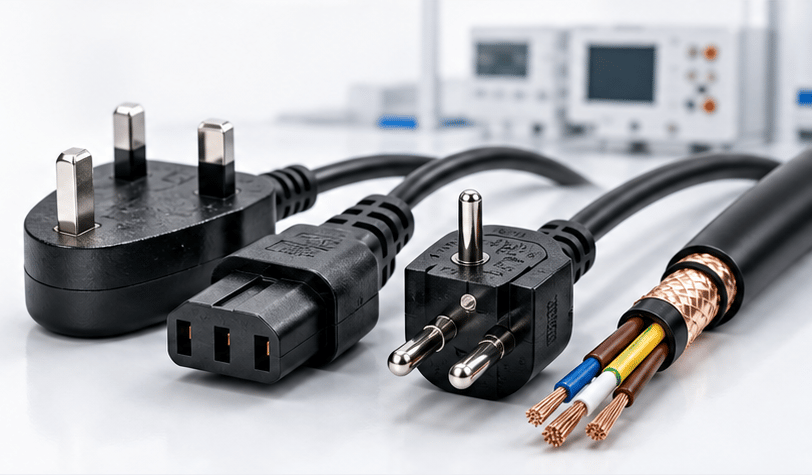 Power cords, plugs, and connection products for different target markets