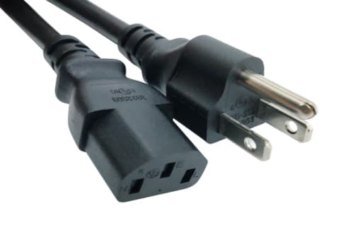 5 15P American Three Prong C13 Power Cord