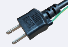 Japan Two Pin With Ground Wire Power Cord